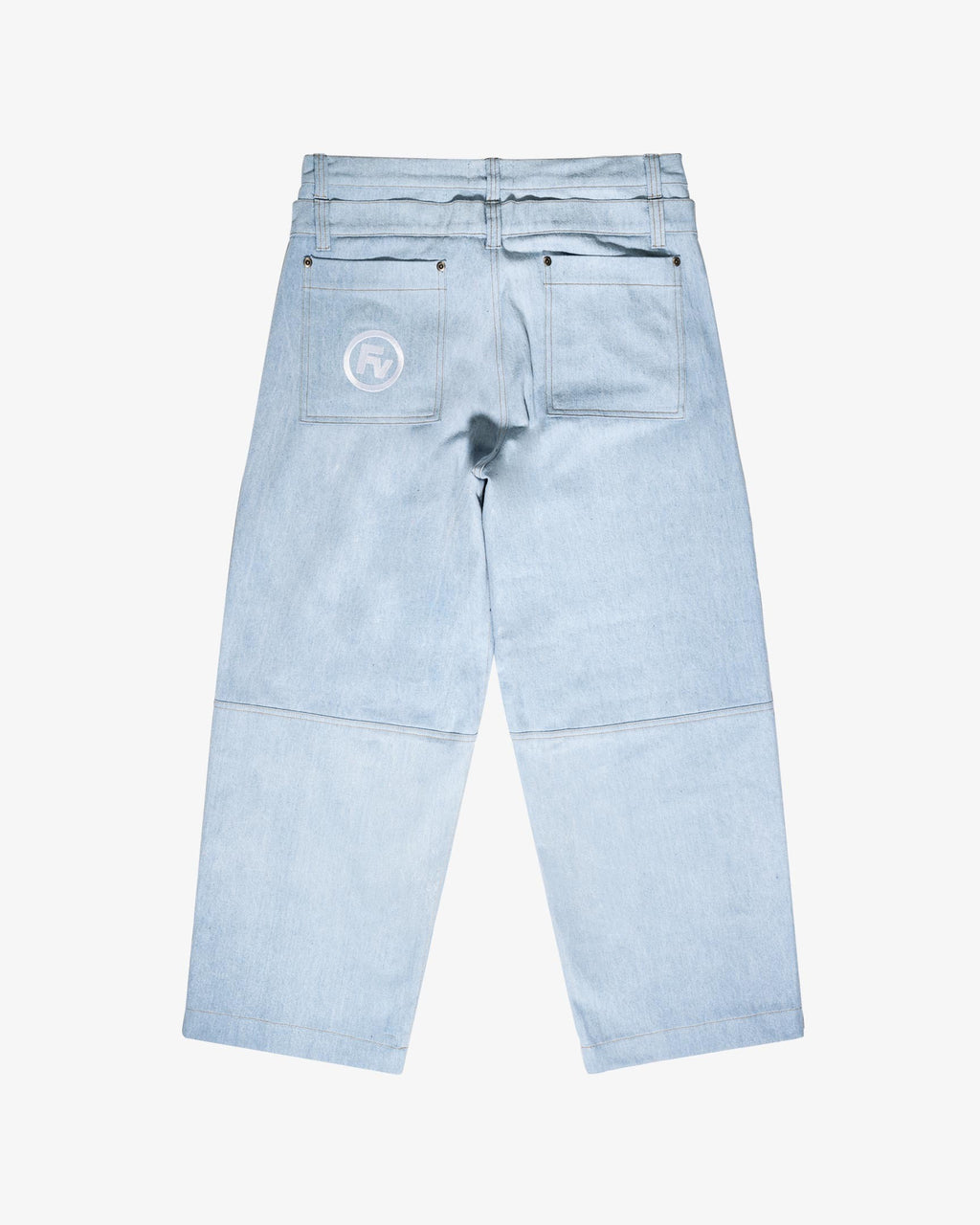 Future Visions DENIM PANT DOUBLE BELT SKYBLUE