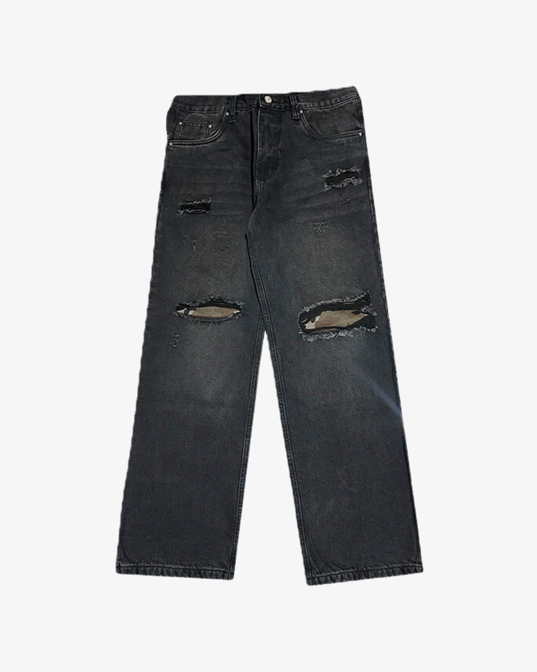 Brech Clothing DOUBLE DESTROYER BLACK DENIM